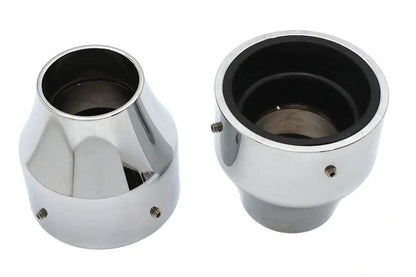 V-Twin 41mm Fork Boot Covers Chrome – Set of Two for Harley Davidson FXST (1991-2000) by V-Twin