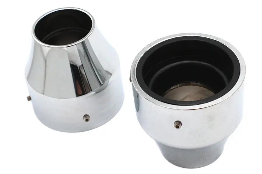 V-Twin 41mm Fork Boot Covers Chrome – Set of Two for Harley Davidson FXST (1991-2000) by V-Twin