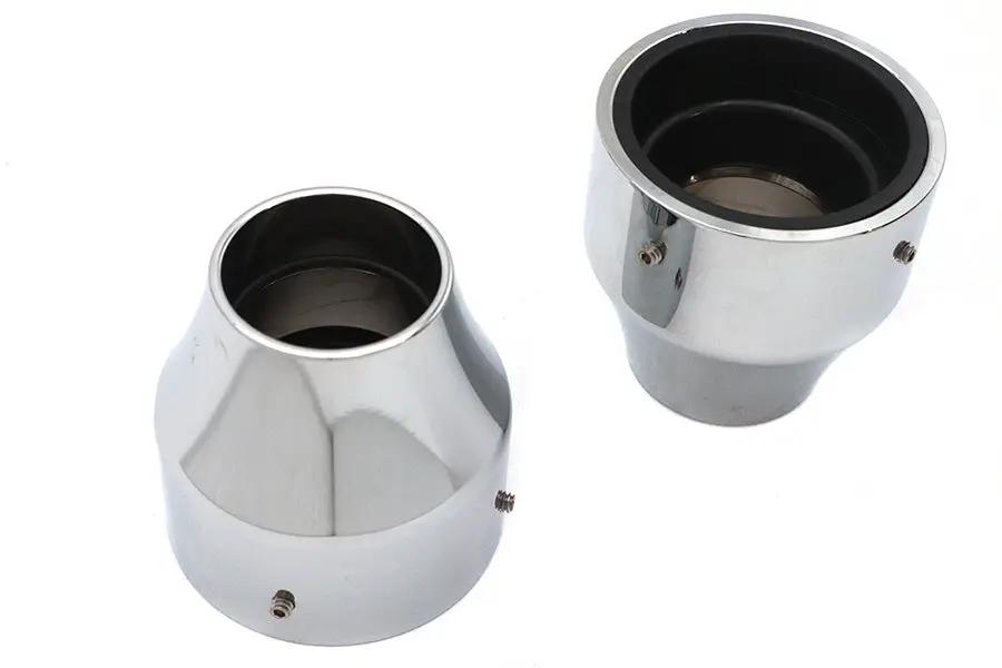 V-Twin 41mm Fork Boot Covers Chrome – Set of Two for Harley Davidson FXST (1991-2000) by V-Twin