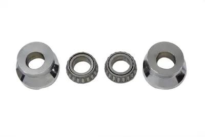 V-Twin 24-0377 Chrome 3 Raked Fork Neck Cup for Harley Davidson FXST Models by V-Twin