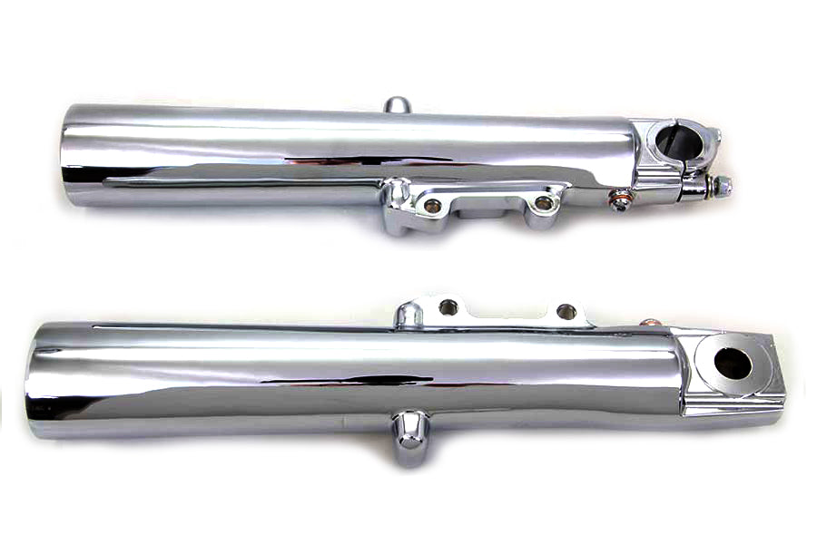 V-Twin Chrome 41mm Lower Fork Slider Set for Harley Davidson FLHT (2000-2009)