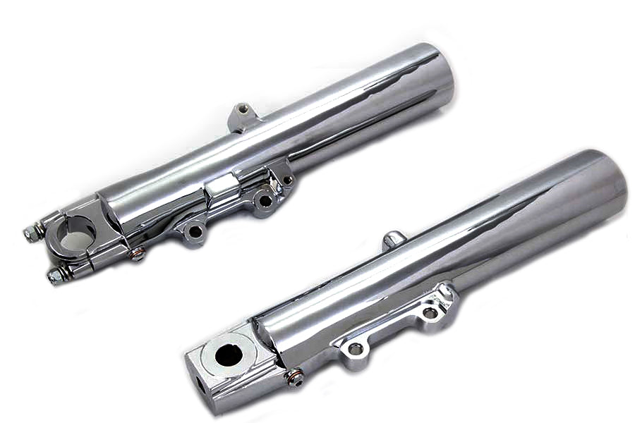 V-Twin Chrome 41mm Lower Fork Slider Set for Harley Davidson FLHT (2000-2009)