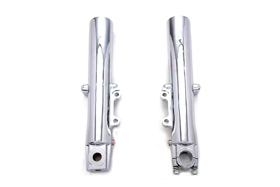 V-Twin Chrome 41mm Lower Fork Slider Set for Harley Davidson FLHT (2000-2009)