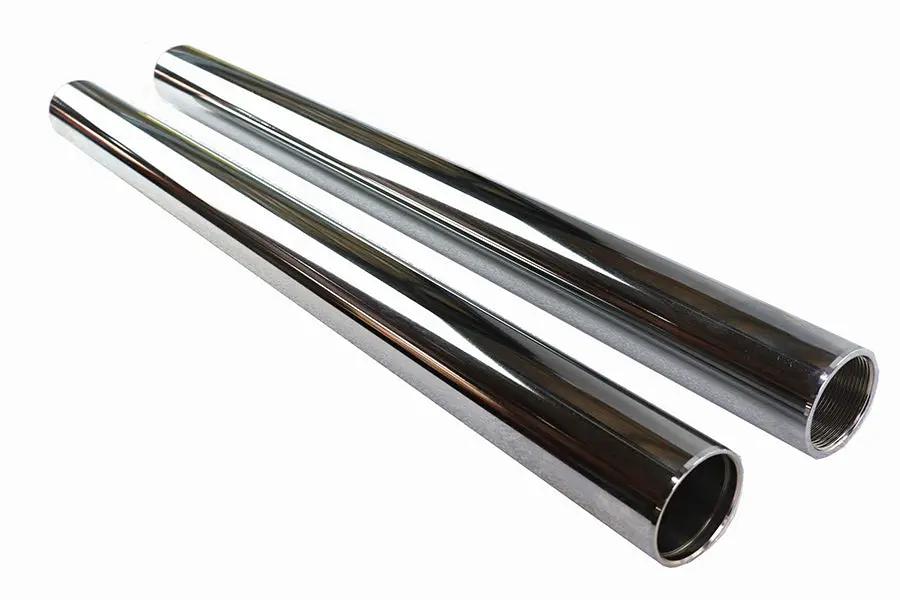 V-Twin Chrome 41mm Fork Tube Set – 20 Inch Length for Harley Davidson FL Models by V-Twin