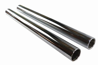 V-Twin Chrome 41mm Fork Tube Set – 20 Inch Length for Harley Davidson FL Models by V-Twin