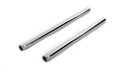 V-Twin Chrome 41mm Fork Tube Set for Harley Davidson FLT - 24-1/4 inch Length by V-Twin