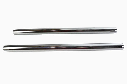 V-Twin Chrome 35mm Fork Tube Set for Harley Davidson - 23-1/2 inch Length by V-Twin