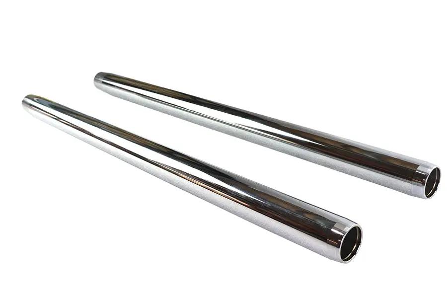 V-Twin Chrome 35mm Fork Tube Set for Harley Davidson - 23-1/2 inch Length by V-Twin