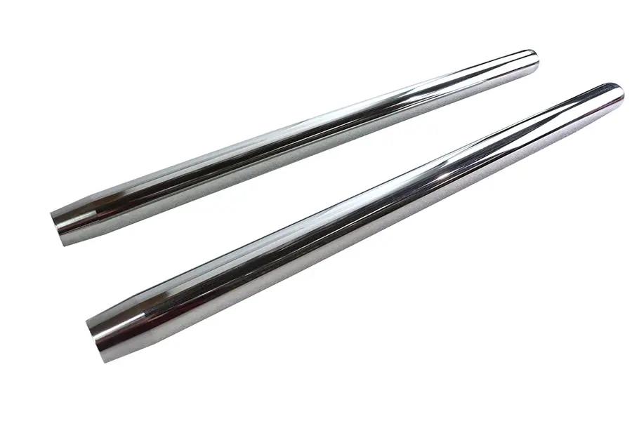 V-Twin Chrome 35mm Fork Tube Set for Harley Davidson - 23-1/2 inch Length by V-Twin