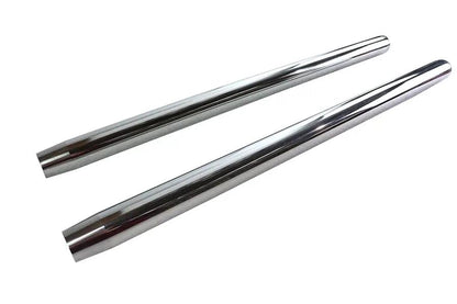 V-Twin Chrome 35mm Fork Tube Set for Harley Davidson - 23-1/2 inch Length by V-Twin