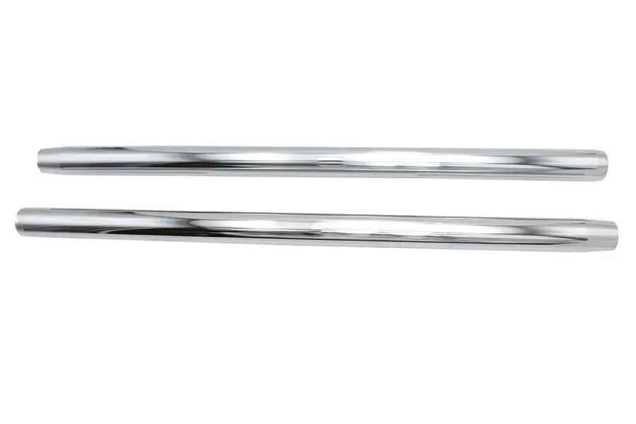 V-Twin Chrome 35mm Fork Tube Set for Harley Davidson 25-1/2 inch Length by V-Twin