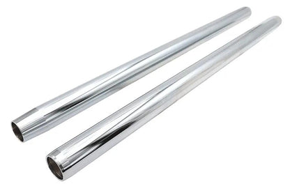 V-Twin Chrome 35mm Fork Tube Set for Harley Davidson 25-1/2 inch Length by V-Twin