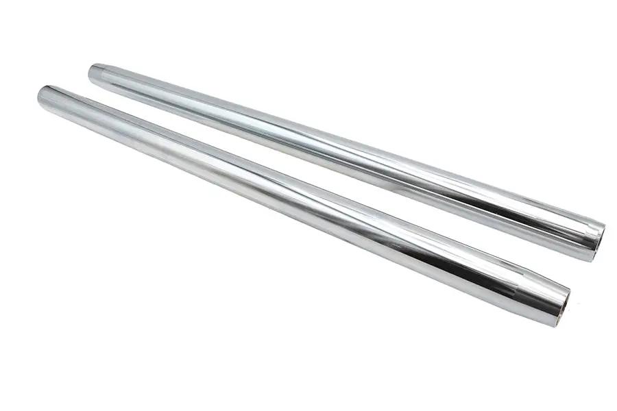V-Twin Chrome 35mm Fork Tube Set for Harley Davidson 25-1/2 inch Length by V-Twin