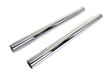 V-Twin Chrome Fork Tube Set Stock Length for Harley Davidson FLT (Part XB-2) by V-Twin