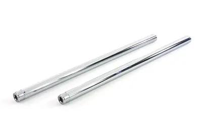 V-Twin Chrome Fork Tube Set - 8 Inch Over Stock for Harley Davidson FLT by V-Twin