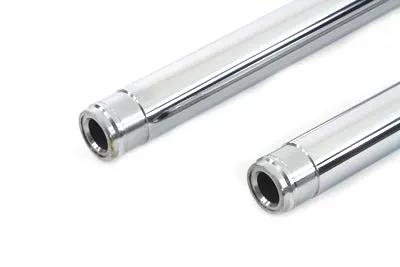 V-Twin Chrome Fork Tube Set - 8 Inch Over Stock for Harley Davidson FLT by V-Twin