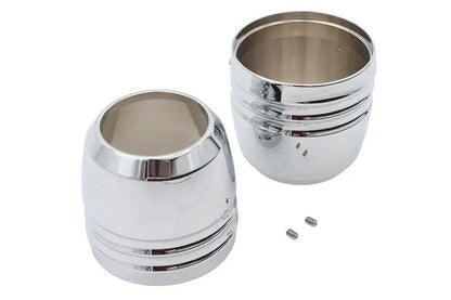 V-Twin 49mm Fork Boot Cover in Chrome for Harley Davidson FXD (2006-2015) by V-Twin