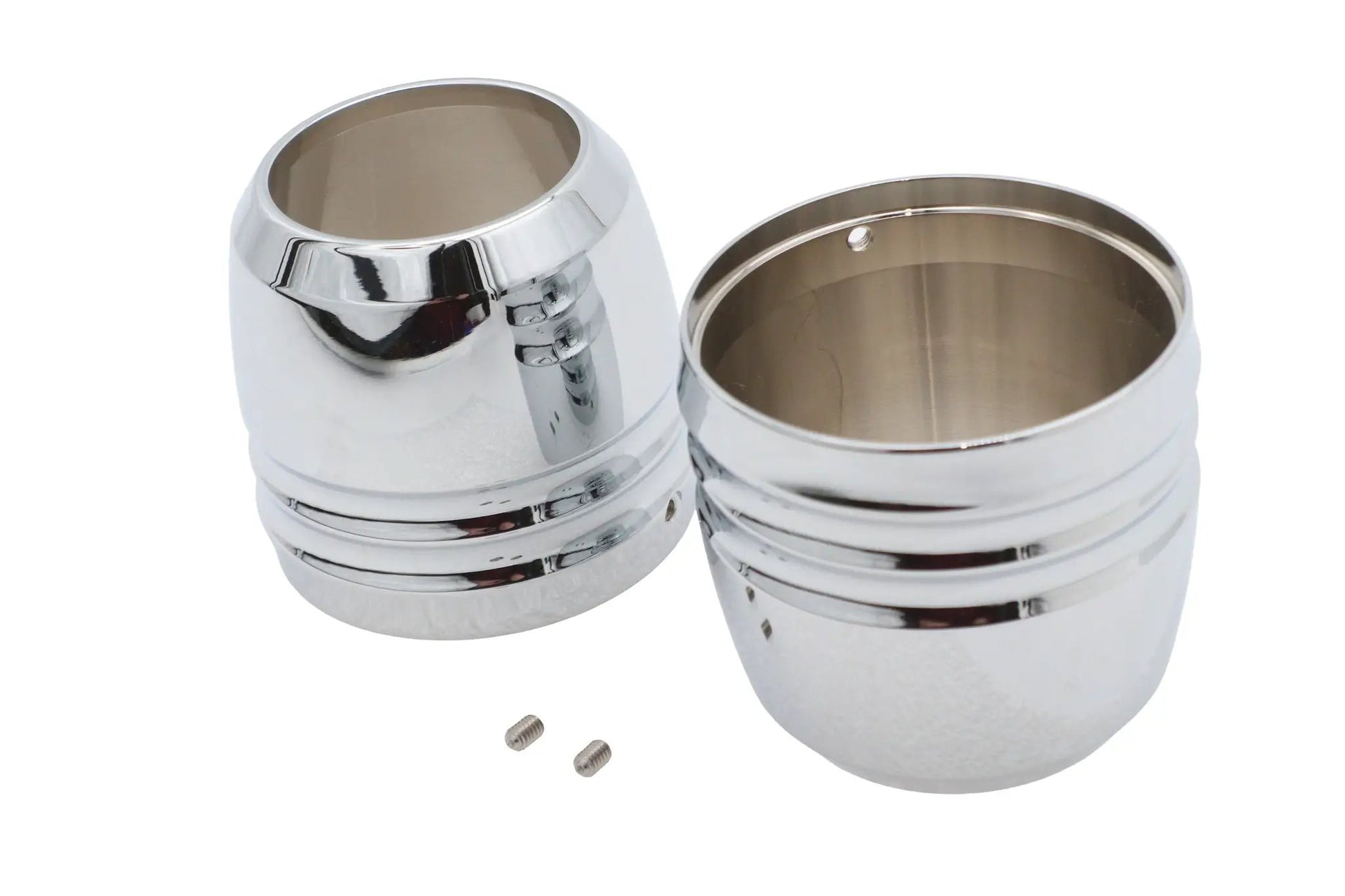 V-Twin 49mm Fork Boot Cover in Chrome for Harley Davidson FXD (2006-2015) by V-Twin