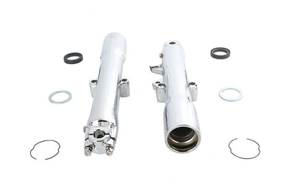 V-Twin 41mm Chrome Fork Slider Set for Harley Davidson FLST (1986-1995) by V-Twin