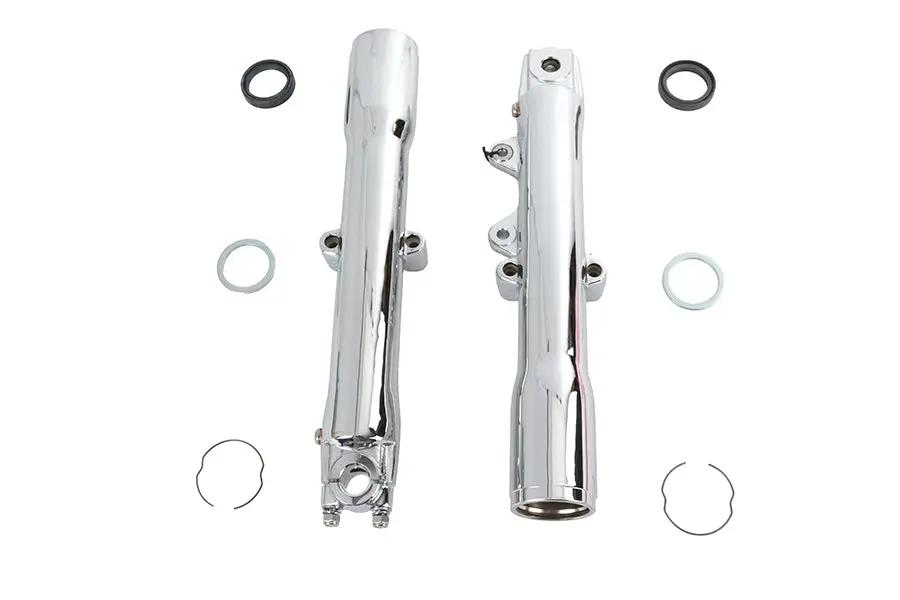 V-Twin 41mm Chrome Fork Slider Set for Harley Davidson FLST (1986-1995) by V-Twin