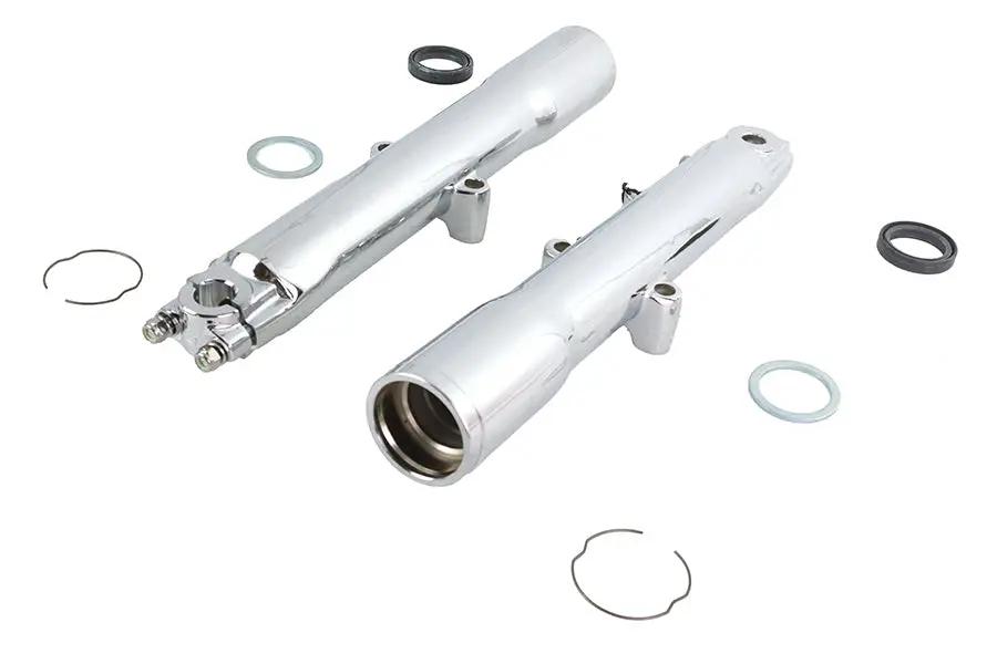 V-Twin 41mm Chrome Fork Slider Set for Harley Davidson FLST (1986-1995) by V-Twin