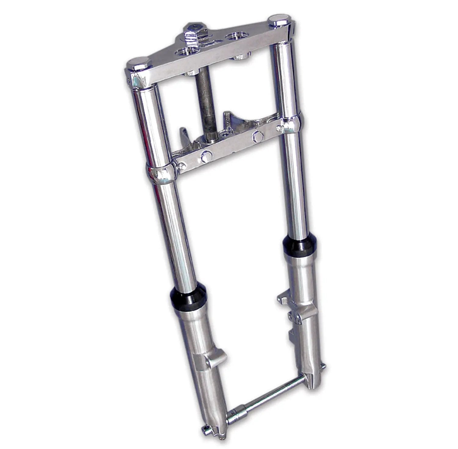 V-Twin Fork Assembly with Chrome Sliders Stock Length for Harley Davidson FXST 2000-2006 by V-Twin
