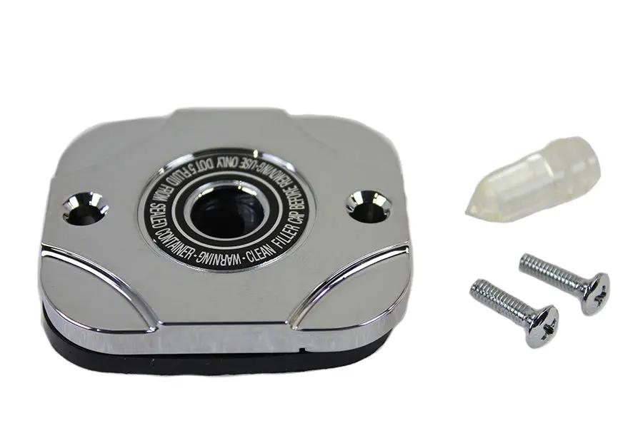 V-Twin Handlebar Master Cylinder Cover Chrome for Harley Davidson FLT and FXST by V-Twin