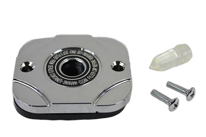 V-Twin Handlebar Master Cylinder Cover Chrome for Harley Davidson FLT and FXST by V-Twin