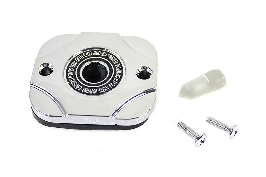 V-Twin Handlebar Master Cylinder Cover Chrome for Harley Davidson FLT and FXST by V-Twin