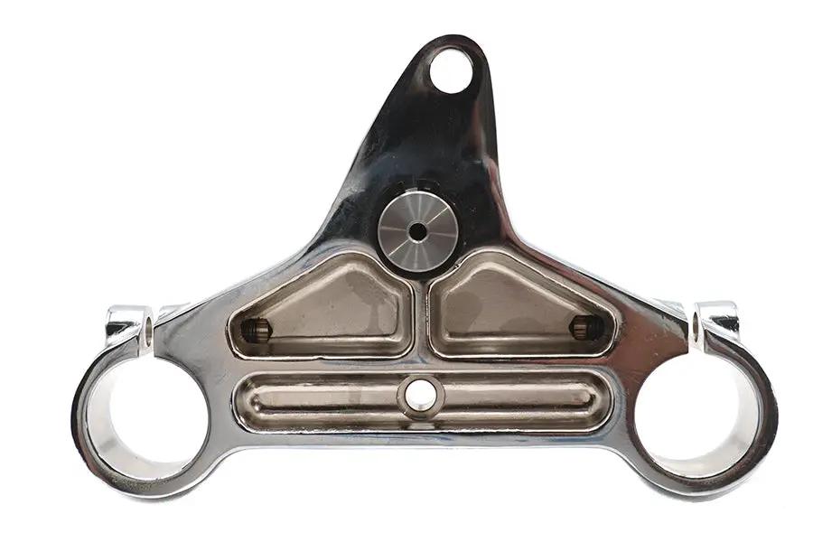 V-Twin Lower Triple Tree Chrome for Harley Davidson FXR and XLC Models by V-Twin