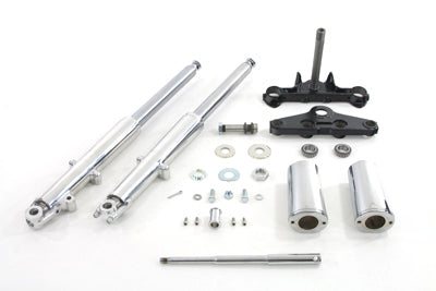 V-Twin 24-0756 41mm Chrome Fork Assembly with Polished Sliders