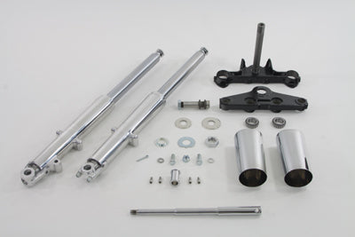 V-Twin 24-0756 41mm Chrome Fork Assembly with Polished Sliders