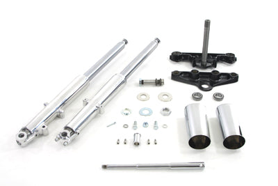 V-Twin 24-0756 41mm Chrome Fork Assembly with Polished Sliders