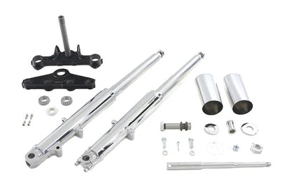 V-Twin 41mm Chrome Fork Assembly with Chrome Sliders for Harley Davidson FL (1960-1966) by V-Twin