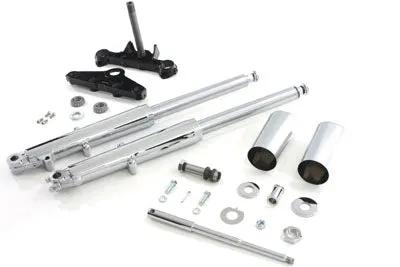 V-Twin 41mm Chrome Fork Assembly with Chrome Sliders for Harley Davidson FL (1960-1966) by V-Twin