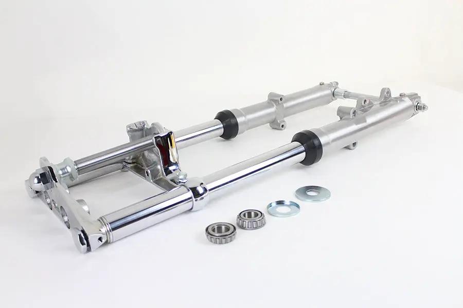 V-Twin 41mm Wide Glide Fork Assembly with Polished Sliders for Harley Davidson XL Models by V-Twin