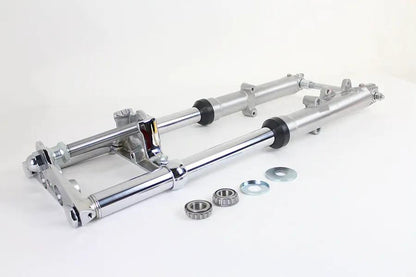 V-Twin 41mm Wide Glide Fork Assembly with Polished Sliders for Harley Davidson XL Models by V-Twin