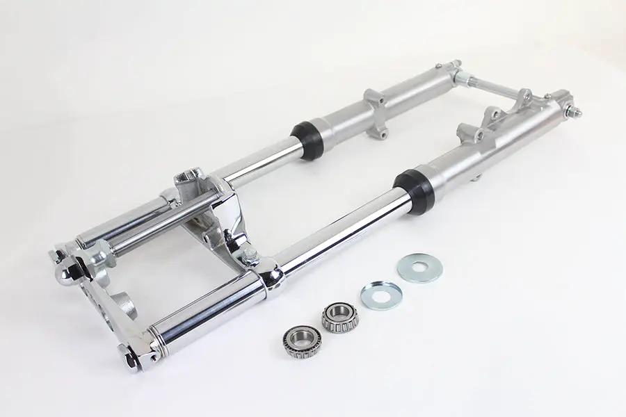 V-Twin 41mm Wide Glide Fork Assembly with Polished Sliders for Harley Davidson XL Models by V-Twin