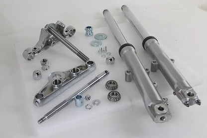 V-Twin 41mm Wide Glide Fork Assembly with Polished Sliders for Harley Davidson XL Models by V-Twin