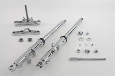 V-Twin 41mm Wide Glide Fork Assembly with Chrome Sliders for Harley XL Models by V-Twin