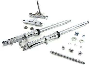 V-Twin 41mm Wide Glide Fork Assembly with Chrome Sliders for Harley XL Models by V-Twin