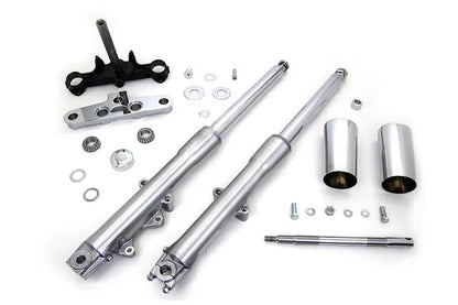 V-Twin 41mm Fork Assembly with Polished Sliders for Harley Davidson XL Models by V-Twin