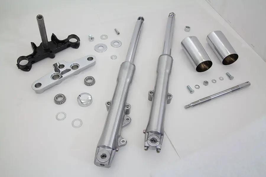 V-Twin 41mm Fork Assembly with Polished Sliders for Harley Davidson XL Models by V-Twin