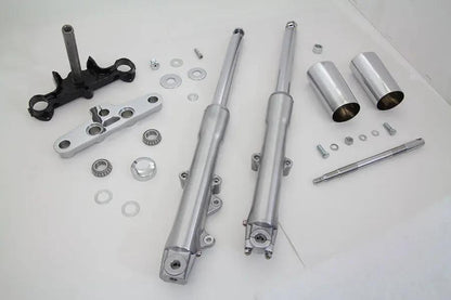 V-Twin 41mm Fork Assembly with Polished Sliders for Harley Davidson XL Models by V-Twin