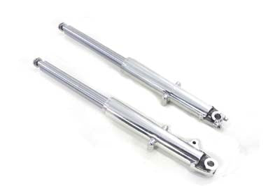 V-Twin 41mm Hard Chrome Fork Slider Assembly with Polished Sliders for Harley Davidson FL (1949-1958)