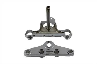 V-Twin Chrome Triple Tree Set for Harley Davidson FL Models by V-Twin