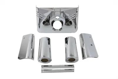 V-Twin Chrome Triple Tree Cover Kit for Harley Davidson FLST Models by V-Twin