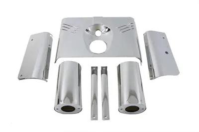 V-Twin Chrome Triple Tree Cover Kit for Harley Davidson FLST Models by V-Twin