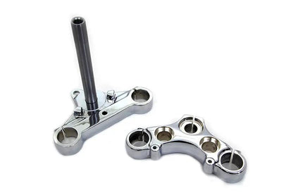 V-Twin Chrome Triple Tree Set for 39mm Fork Tubes - Fits Harley Davidson XL 1988-1997 by V-Twin