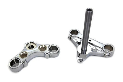 V-Twin Chrome Triple Tree Set for 39mm Fork Tubes - Fits Harley Davidson XL 1988-1997 by V-Twin